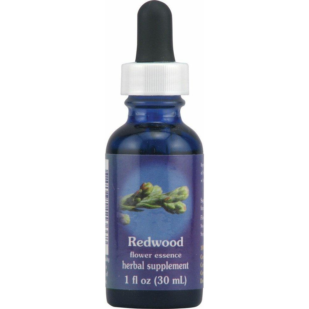 Flower Essence Services Dropper Herbal Supplements, Redwood, 1 Ounce - The Oasis of Health