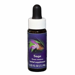 Flower Essence Services Herbal Supplements Essence, Sage, 0.25 Ounce - The Oasis of Health