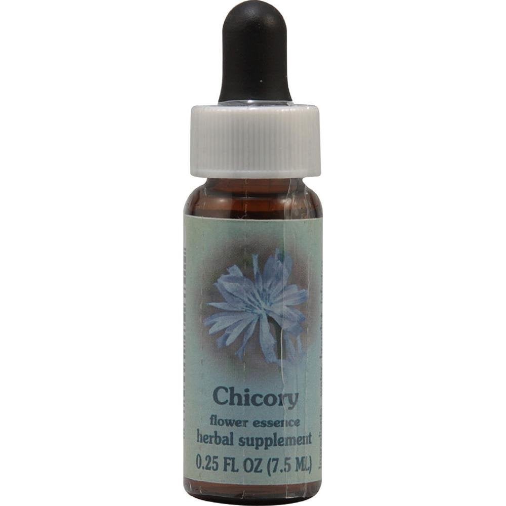 Flower Essence Services Supplement Dropper, Chicory, 0.25 Fluid Ounce - The Oasis of Health