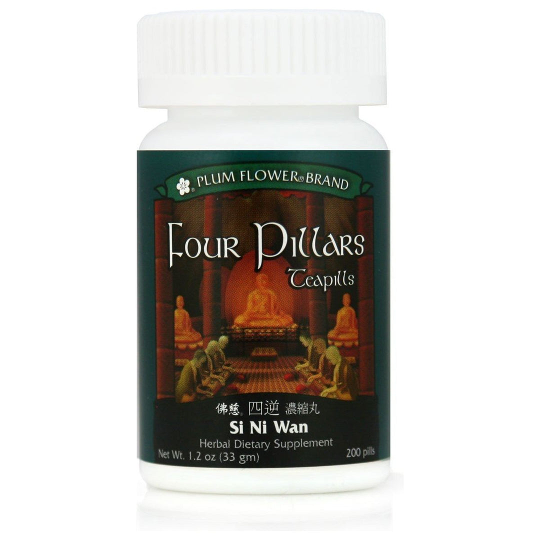Four Pillars Teapills (Si Ni San Wan), 200 ct, Plum Flower - The Oasis of Health