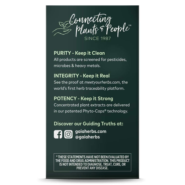 Gaia Fertility Support 60 Vcaps Vitex Reproductive Formula - The Oasis of Health