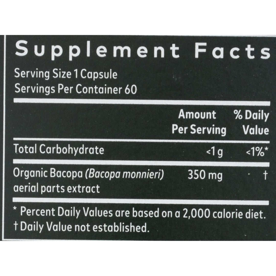 Gaia Herbs Bacopa - Brain and Cognitive Support Herbal Supplement - Made with Bacopa (Bacopa Monnieri) to Help Support a Thriving Mind - 60 Vegan Liquid Phyto - Capsules (Up to 60 - Day Supply) - The Oasis of Health