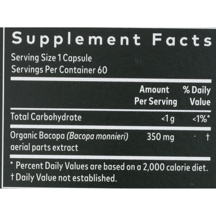 Gaia Herbs Bacopa - Brain and Cognitive Support Herbal Supplement - Made with Bacopa (Bacopa Monnieri) to Help Support a Thriving Mind - 60 Vegan Liquid Phyto - Capsules (Up to 60 - Day Supply) - The Oasis of Health