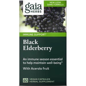 Gaia Herbs Black Elderberry 30 Vcaps - 2 Pack - The Oasis of Health