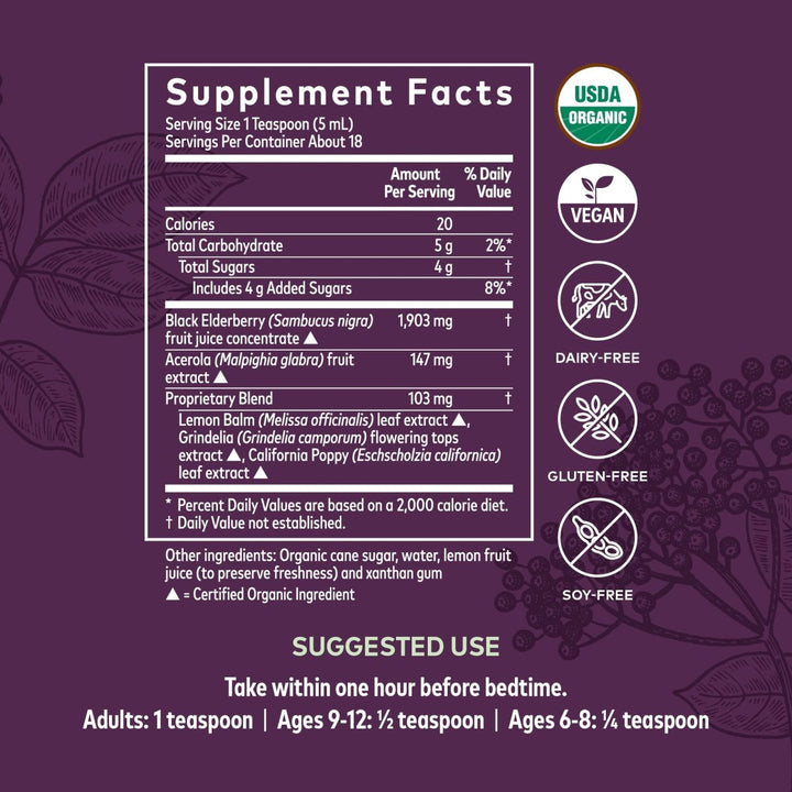 Gaia Herbs Black Elderberry, 5.4 Fl Oz (32 - Day Supply) - The Oasis of Health