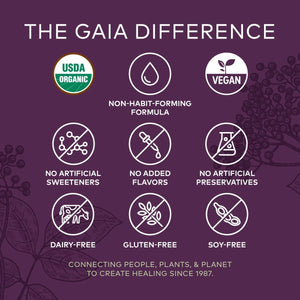 Gaia Herbs Black Elderberry, 5.4 Fl Oz (32 - Day Supply) - The Oasis of Health