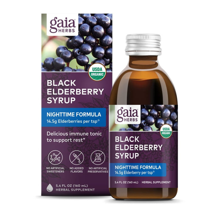 Gaia Herbs Black Elderberry, 5.4 Fl Oz (32 - Day Supply) - The Oasis of Health