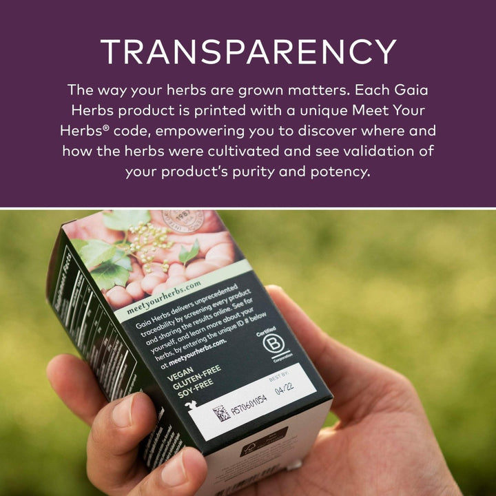 Gaia Herbs Black Elderberry, Nighttime Syrup - 3 Fl Oz (18 - Day Supply) free Upgrade to 5.4 ox - The Oasis of Health