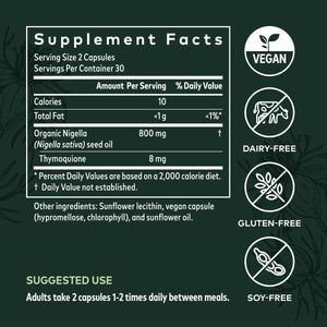 Gaia Herbs Black Seed Oil 60 Vcaps - The Oasis of Health