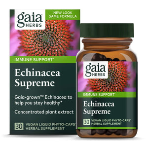 Gaia Herbs Echinacea Blend Supreme Liquid Phyto - Capsules, 30 Count plus free 30 - The Oasis of Health