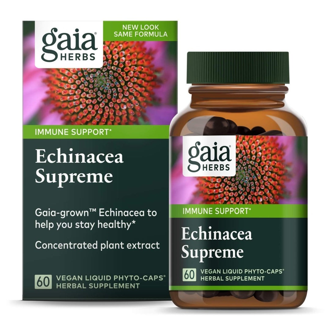 Gaia Herbs Echinacea Supreme 60 Vcaps - The Oasis of Health