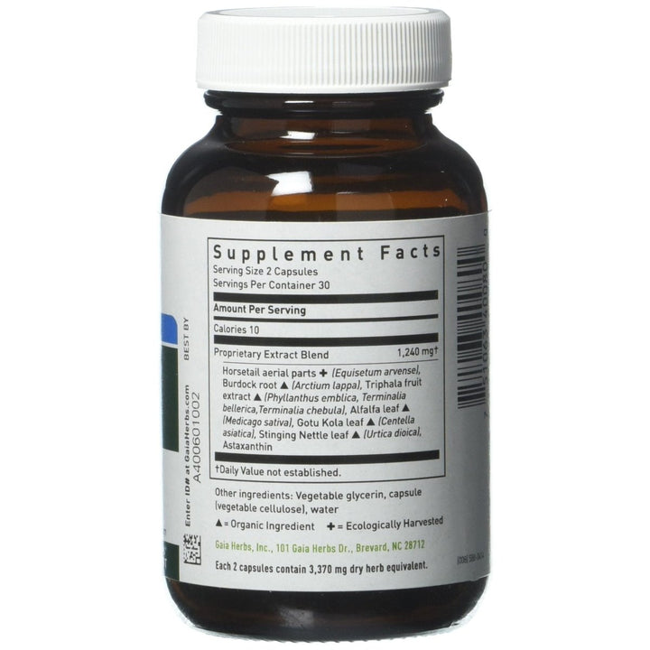 Gaia Herbs Hair Skin and Nail Support - 60 Vegetarian Liquid Phyto - Caps - The Oasis of Health