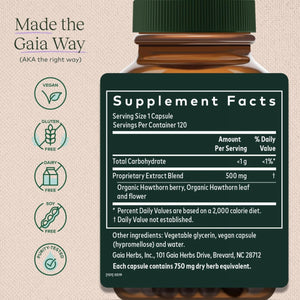 Gaia Herbs Hawthorn Supreme 120 Vegan Liquid Phyto - Capsules (60 - Day Supply) - The Oasis of Health