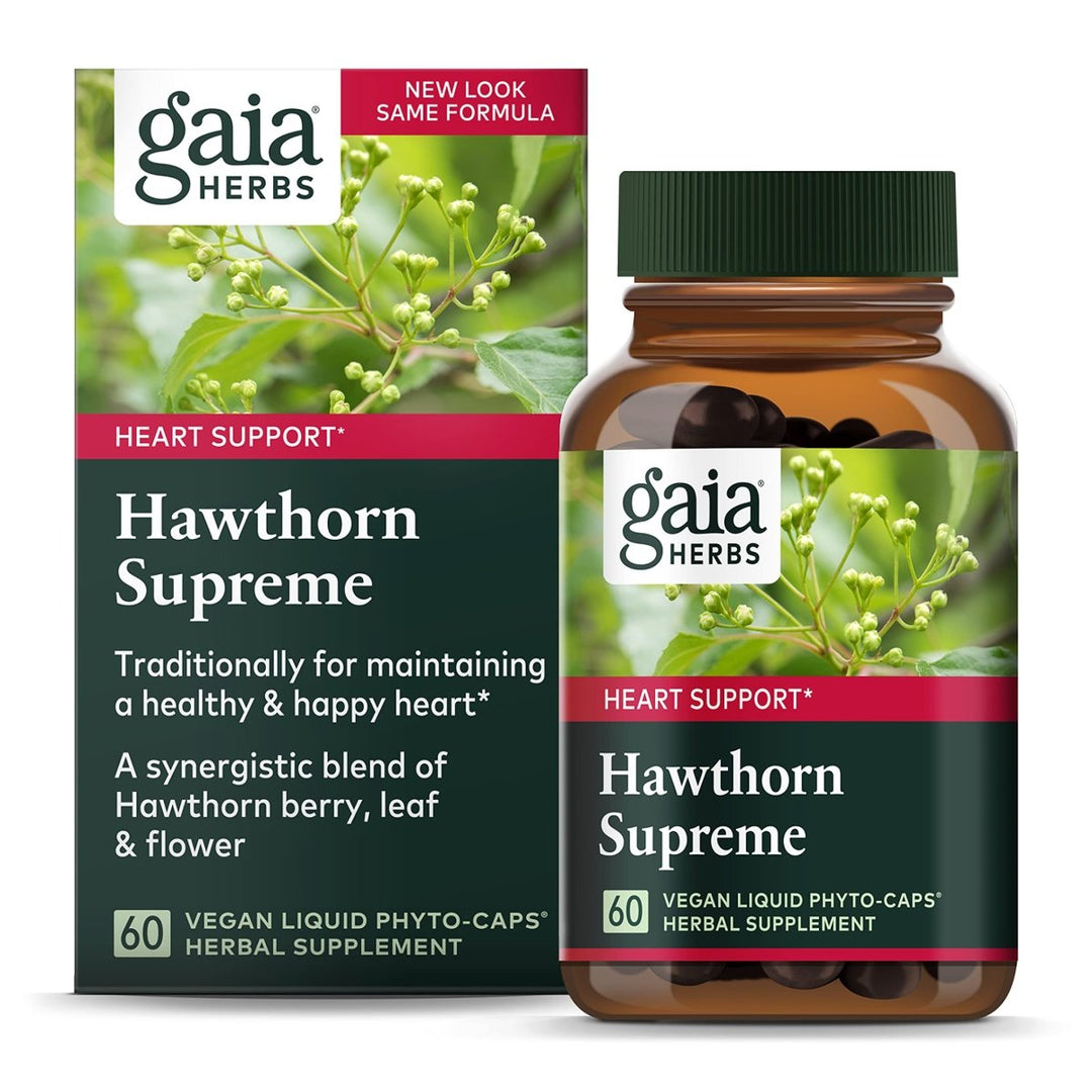 Gaia Herbs Hawthorn Supreme - 60 Vegan Liquid Phyto - Caps - The Oasis of Health