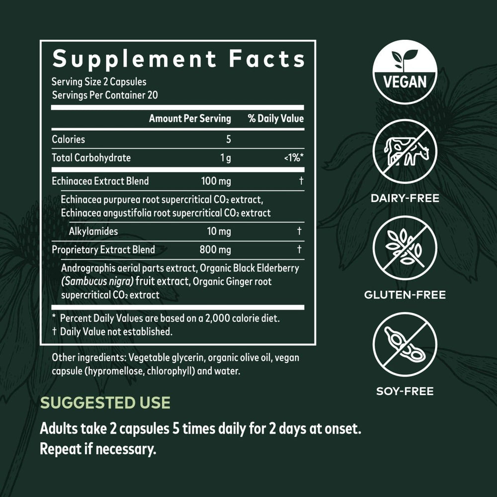 Gaia Herbs Immune Activator - 40 Vegan Liquid Phyto - Capsules (4 - Day Supply) - The Oasis of Health