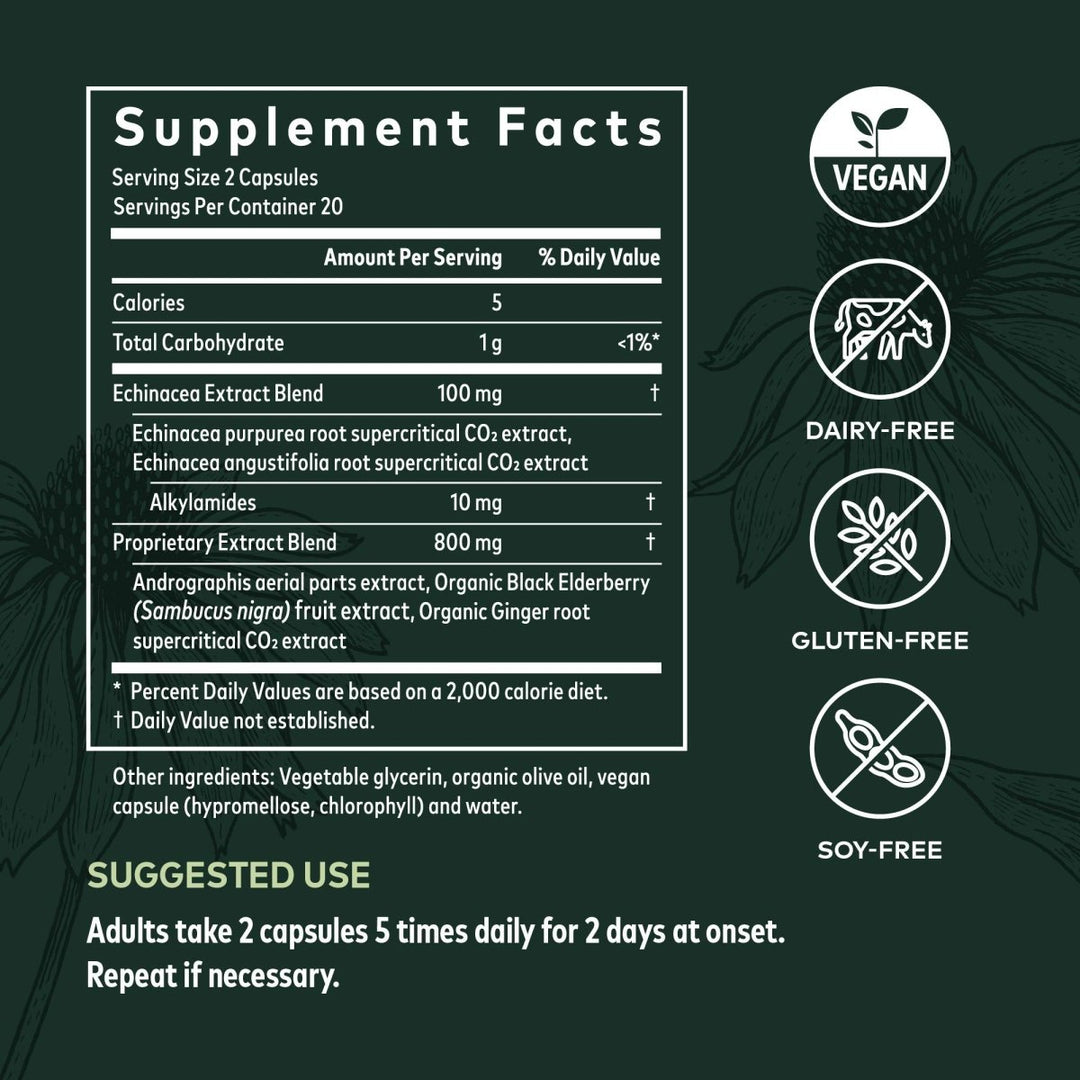 Gaia Herbs Immune Activator - 40 Vegan Liquid Phyto - Capsules (4 - Day Supply) - The Oasis of Health