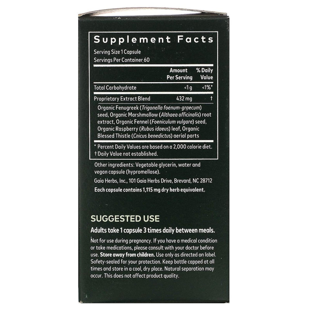 Gaia Herbs, Lactation Support Phyto, 60 Veggie Capsules - The Oasis of Health