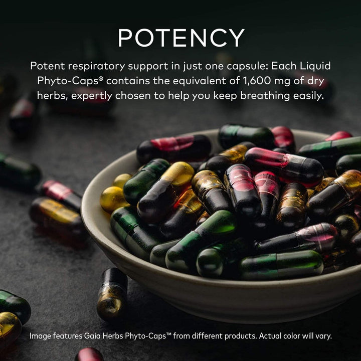 Gaia Herbs Mighty Lungs - 60 Vegan Liquid Phyto - Capsules (30 - Day Supply) - The Oasis of Health