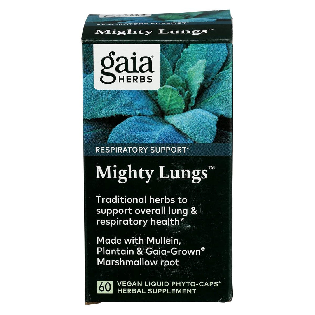 Gaia Herbs Mighty Lungs - 60 Vegan Liquid Phyto - Capsules (30 - Day Supply) - The Oasis of Health
