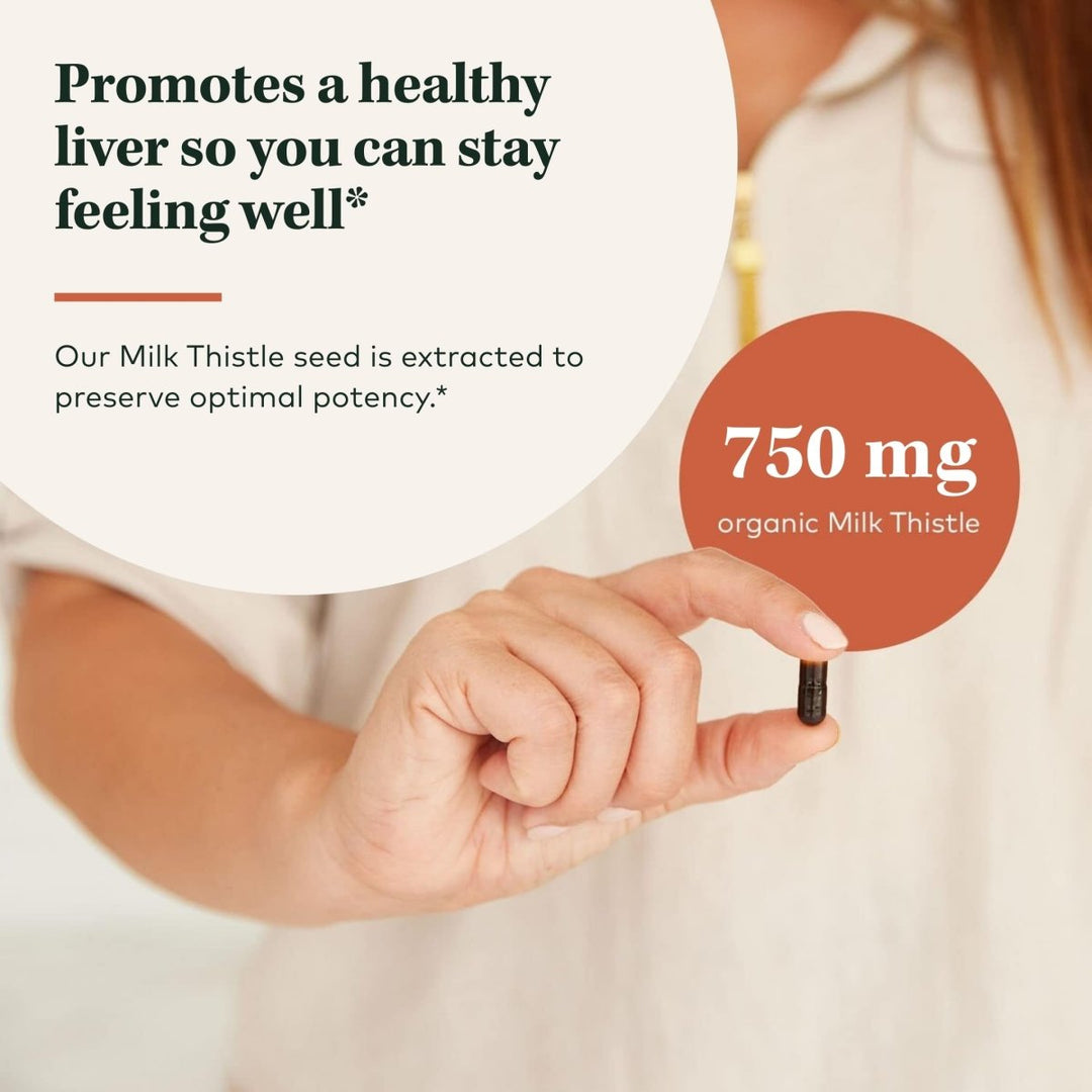 Gaia Herbs Milk Thistle - Liver Supplement & Cleanse Support for Maintaining Healthy Liver Function* - 120 Vegan Capsules (20 - Day Supply) - The Oasis of Health