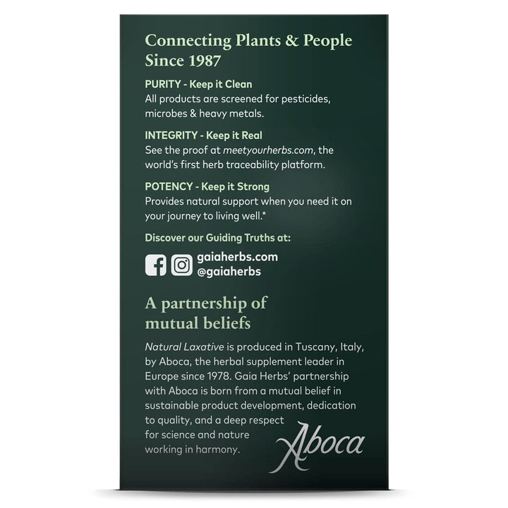 Gaia Herbs Natural Laxative 90 ct, Tablets - The Oasis of Health