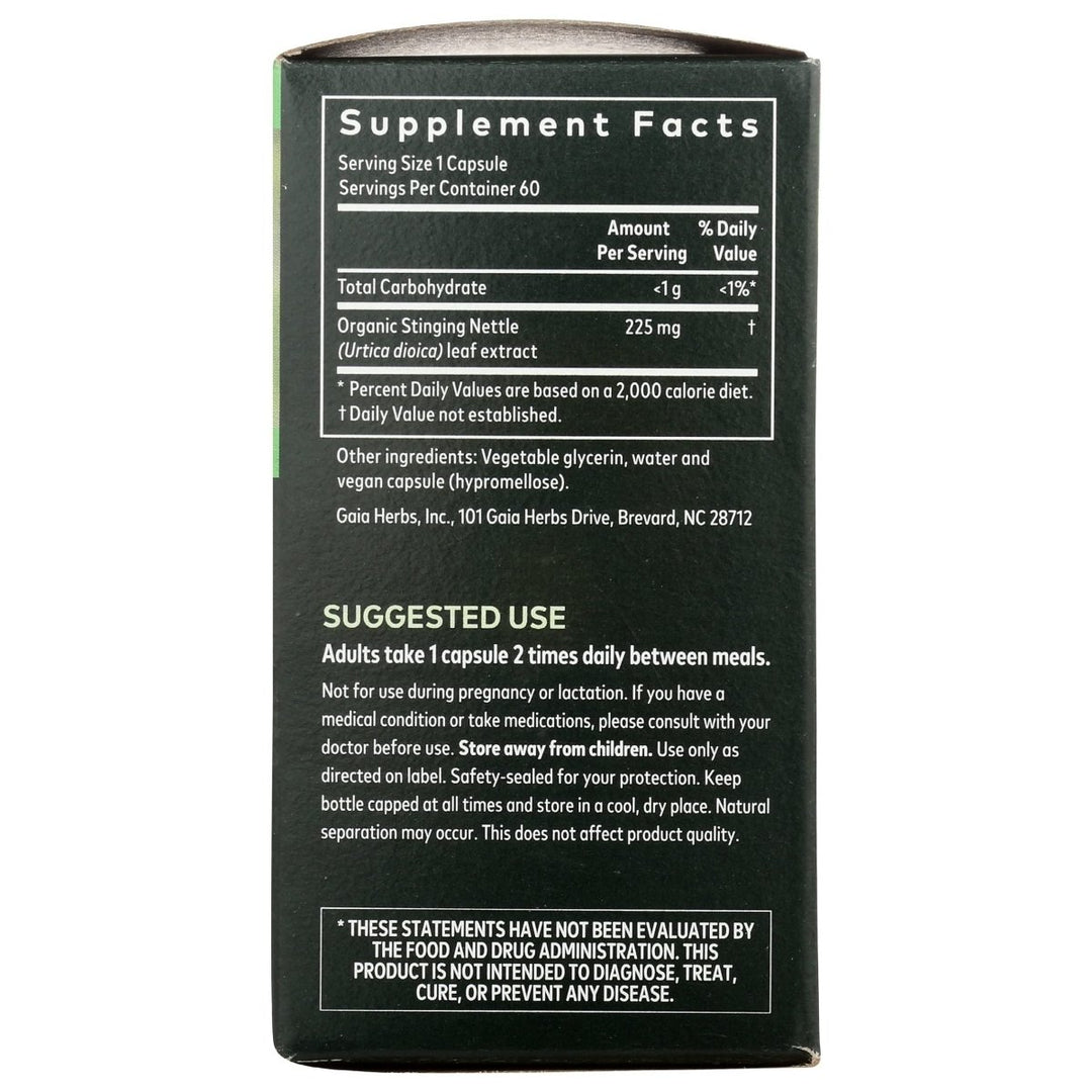Gaia Herbs Nettle Leaf Liquid Caps, 60 CT - The Oasis of Health