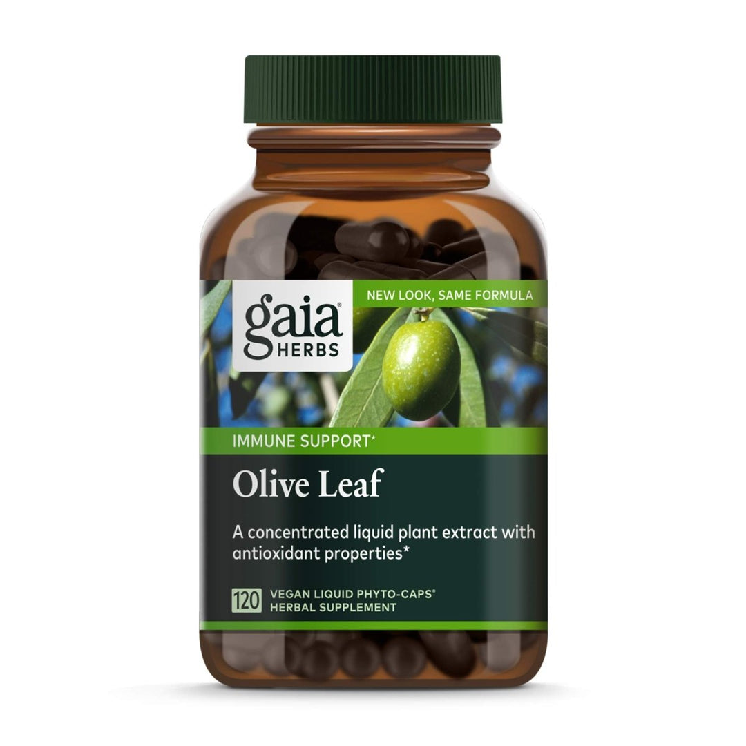 Gaia Herbs Olive Leaf - Traditional Immune Health Support - Immune System Supplement with Olive Leaf Extract and Oleuropein - 120 Vegan Liquid Phyto - Caps - The Oasis of Health