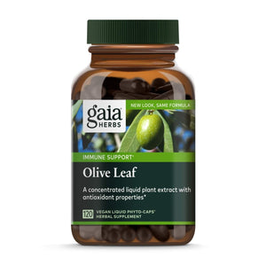 Gaia Herbs Olive Leaf - Traditional Immune Health Support - Immune System Supplement with Olive Leaf Extract and Oleuropein - 120 Vegan Liquid Phyto - Caps - The Oasis of Health