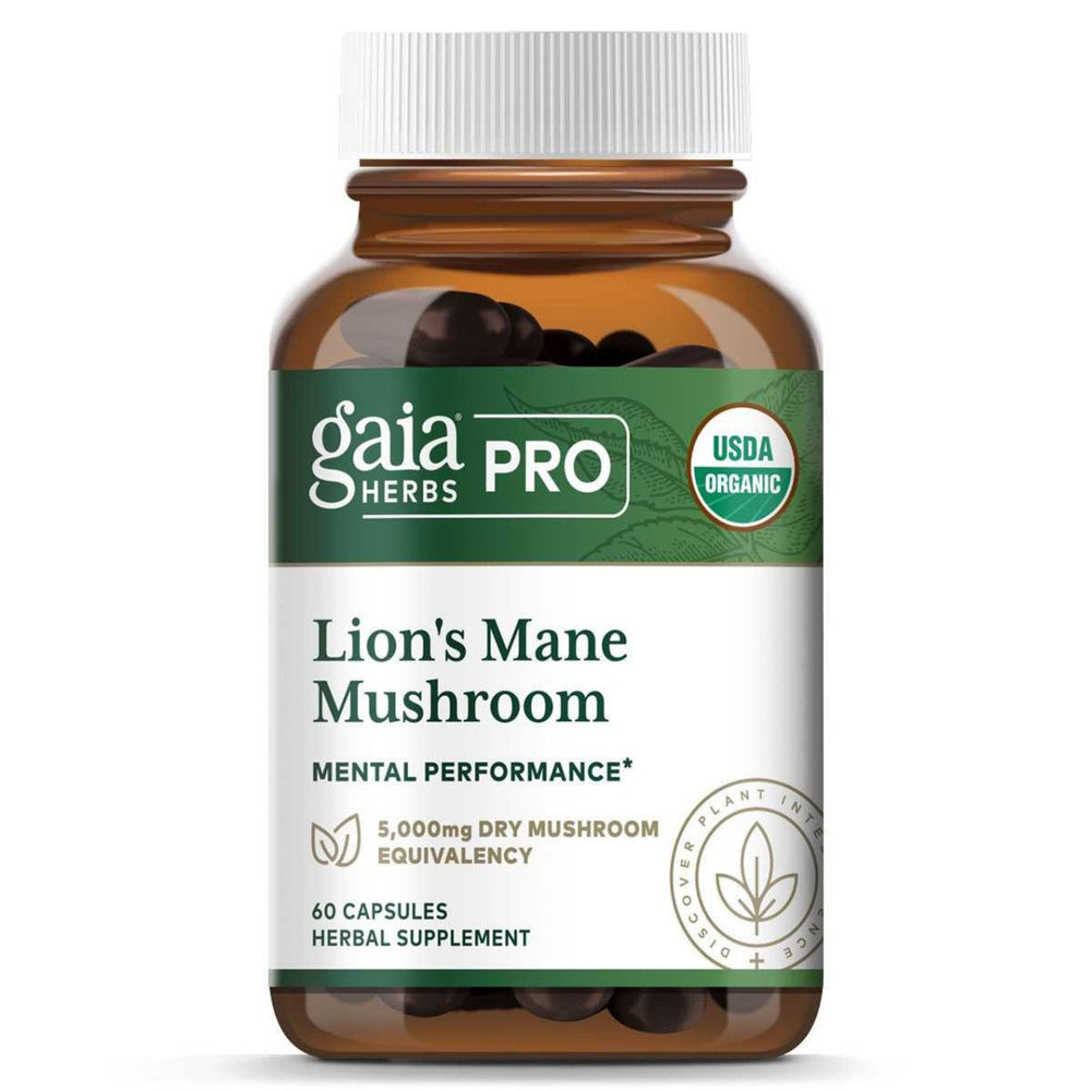 Gaia Herbs Pro Lion's Mane Mushroom 60 Capsules - The Oasis of Health