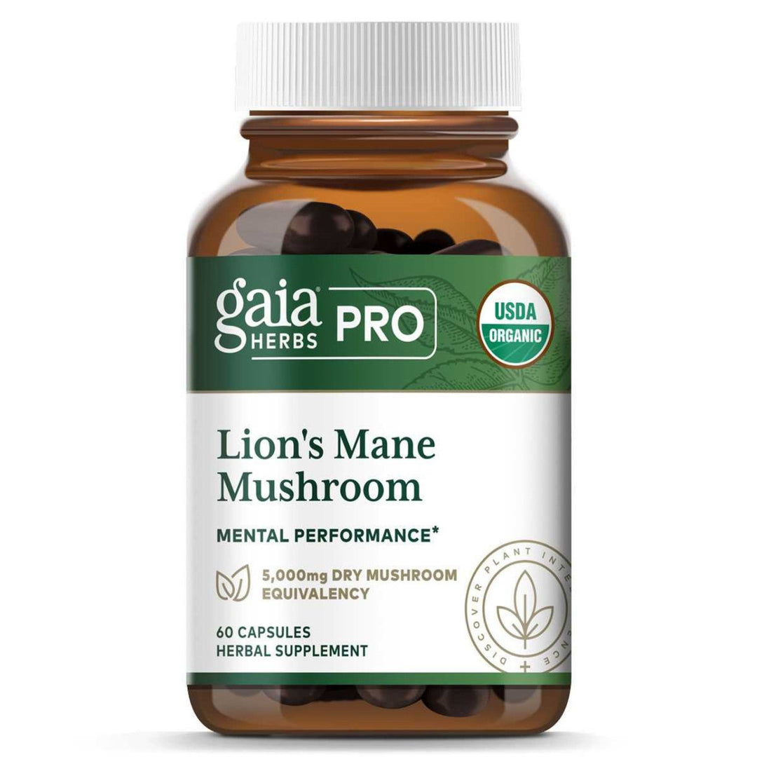 Gaia Herbs Pro Lion's Mane Mushroom 60 Capsules - The Oasis of Health