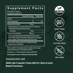 Gaia Herbs Quick Defense - 80 Vegan Liquid Phyto - Capsules (8 - Day Supply) - The Oasis of Health