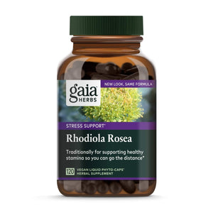 Gaia Herbs, Rhodiola Rosea Vegan Liquid Phyto Capsules - ? Stress Support Supplement, Adaptogenic Herb, 120 - Count (Pack of 1) - The Oasis of Health