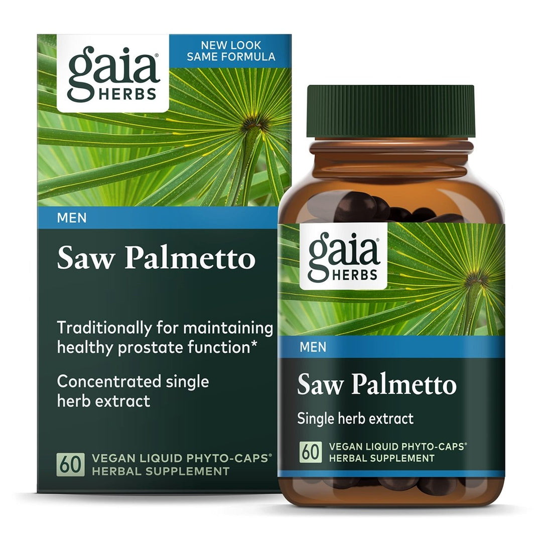 Gaia Herbs Saw Palmetto - 60 Vegan Liquid Phyto - Capsules (30 - Day Supply) - The Oasis of Health