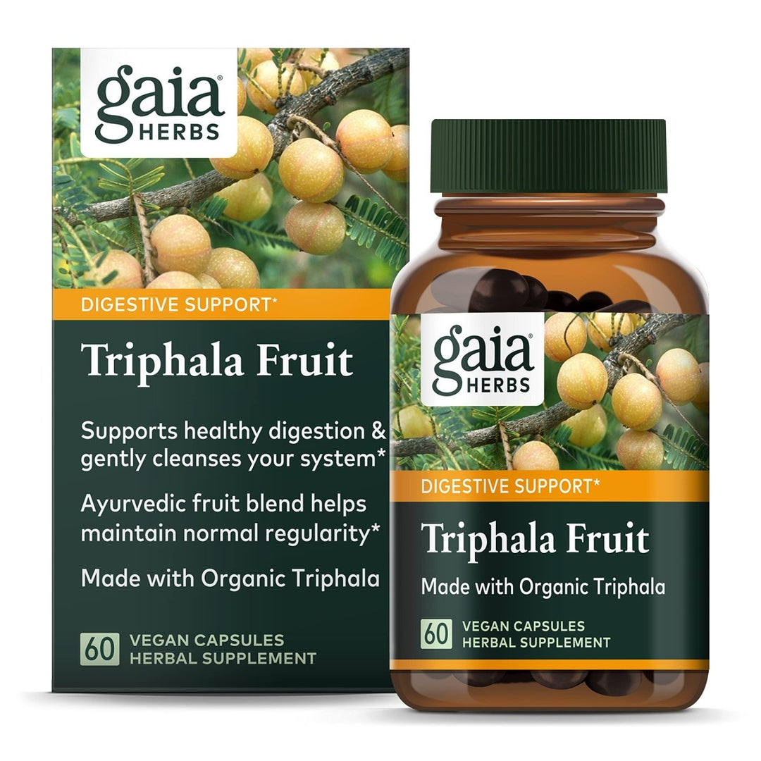 Gaia Herbs Triphala Fruit - 60 Vegan Capsules - The Oasis of Health