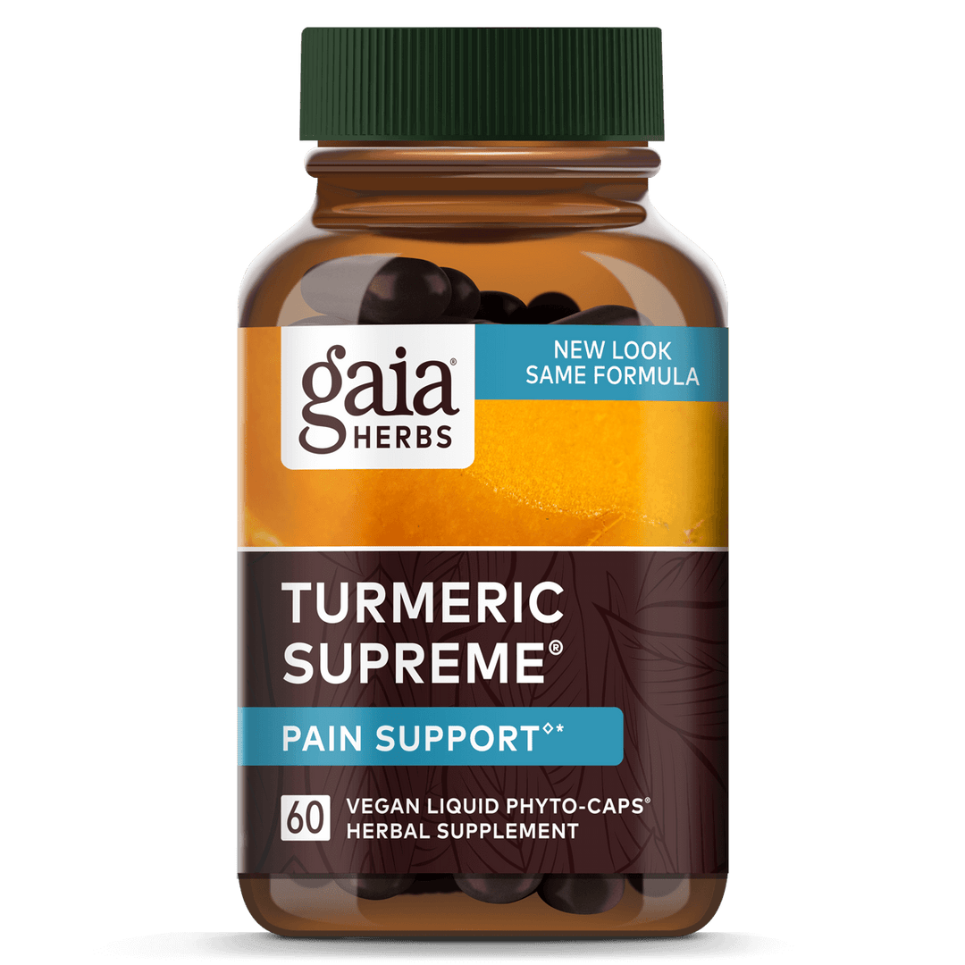 Gaia Herbs Turmeric Supreme Ache (Formerly Pain Support) 120 Vcaps - The Oasis of Health