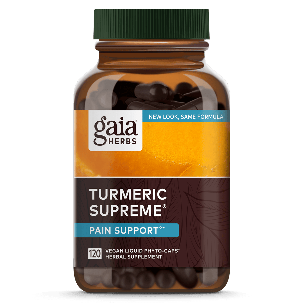 Gaia Herbs Turmeric Supreme Ache (Formerly Pain Support) 120 Vcaps - The Oasis of Health