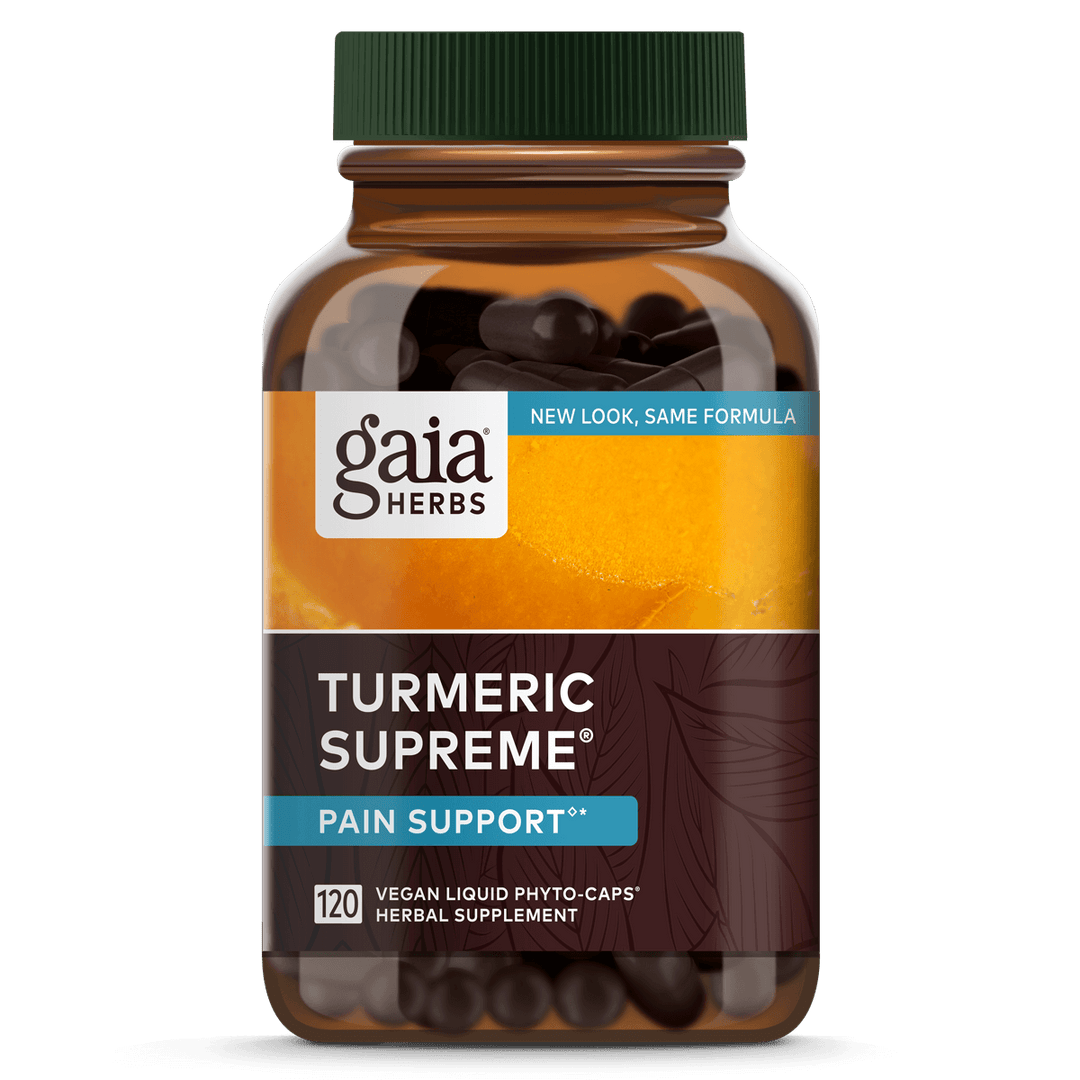 Gaia Herbs Turmeric Supreme Ache (Formerly Pain Support) 120 Vcaps - The Oasis of Health