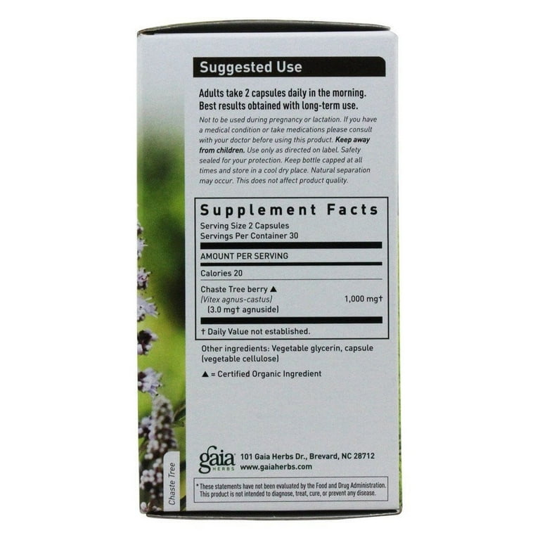 Gaia Herbs Vitex Berry 60 Vcaps - 2 Pack - The Oasis of Health