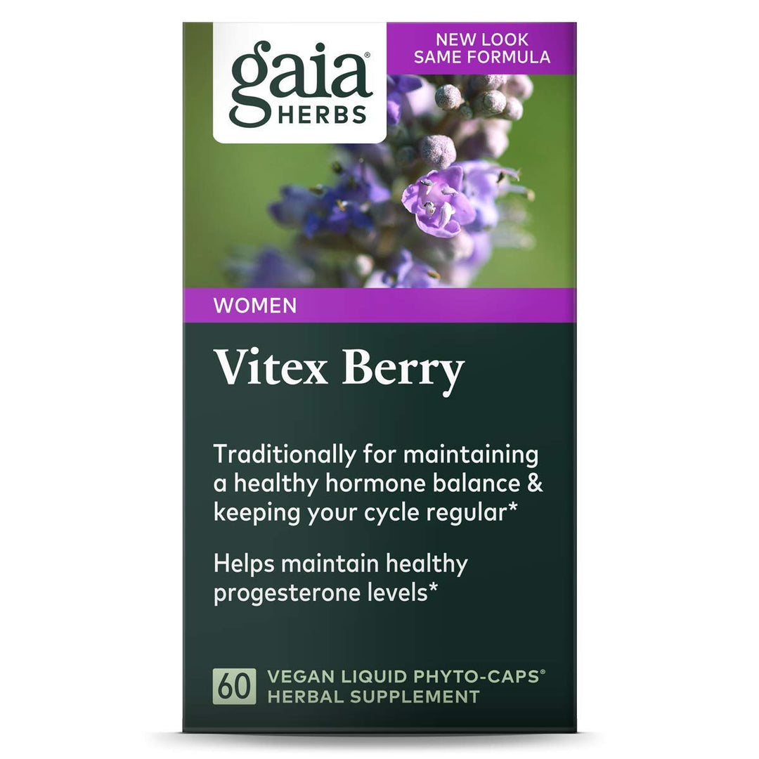 Gaia Herbs Vitex Berry, Chasteberry, Hormone Balance for Women, Vegan Liquid Capsules, 60 Count ( Pack Of 2 ) - The Oasis of Health