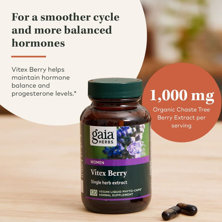 Gaia Herbs Vitex Berry For Women 120 Vegan Liquid Phyto - caps - The Oasis of Health