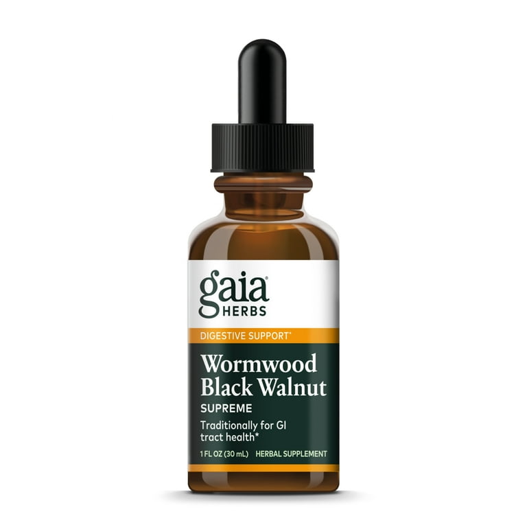 Gaia Herbs Wormwood Black Walnut Supreme 1oz - 2 Pack - The Oasis of Health