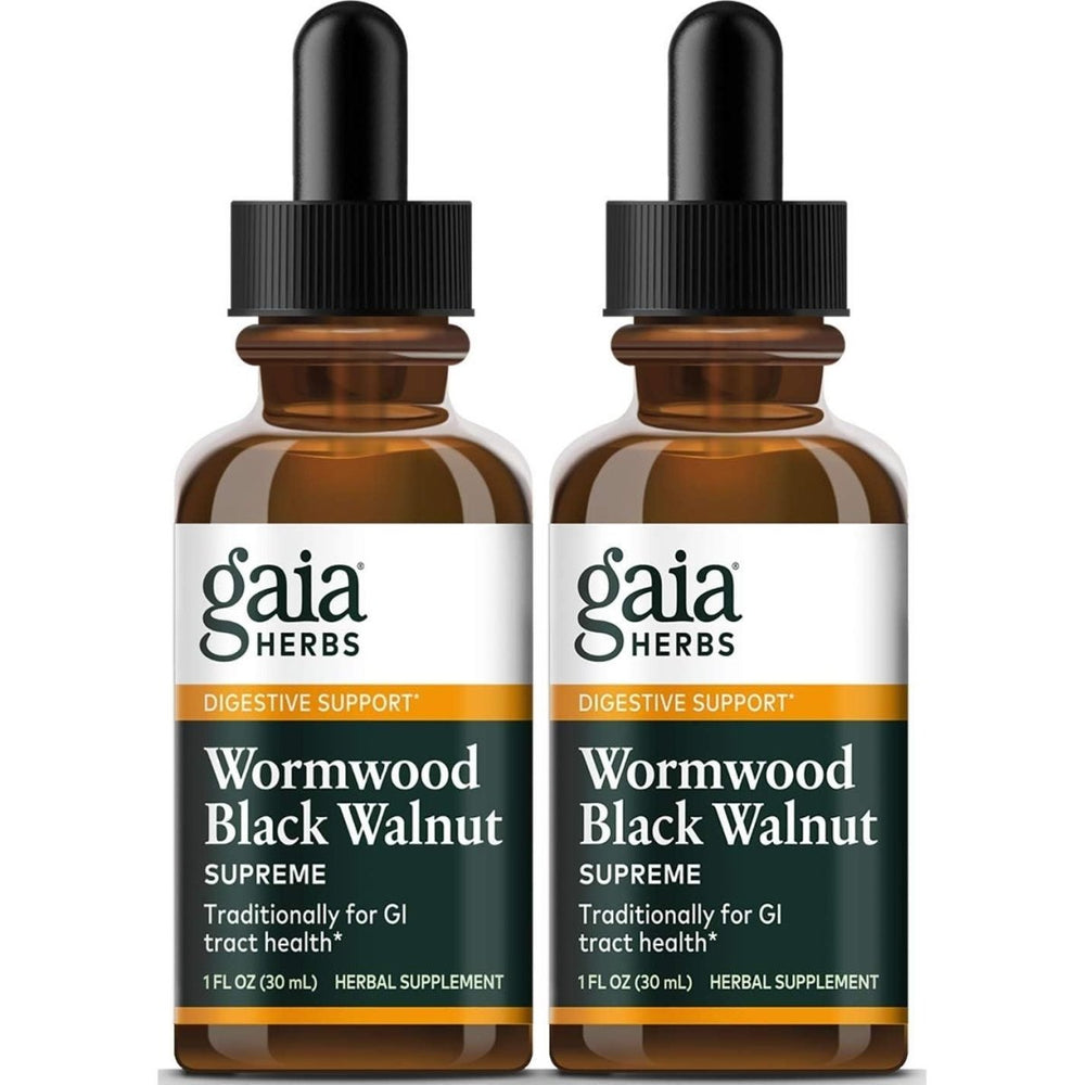 Gaia Herbs Wormwood Black Walnut Supreme 1oz - 2 Pack - The Oasis of Health