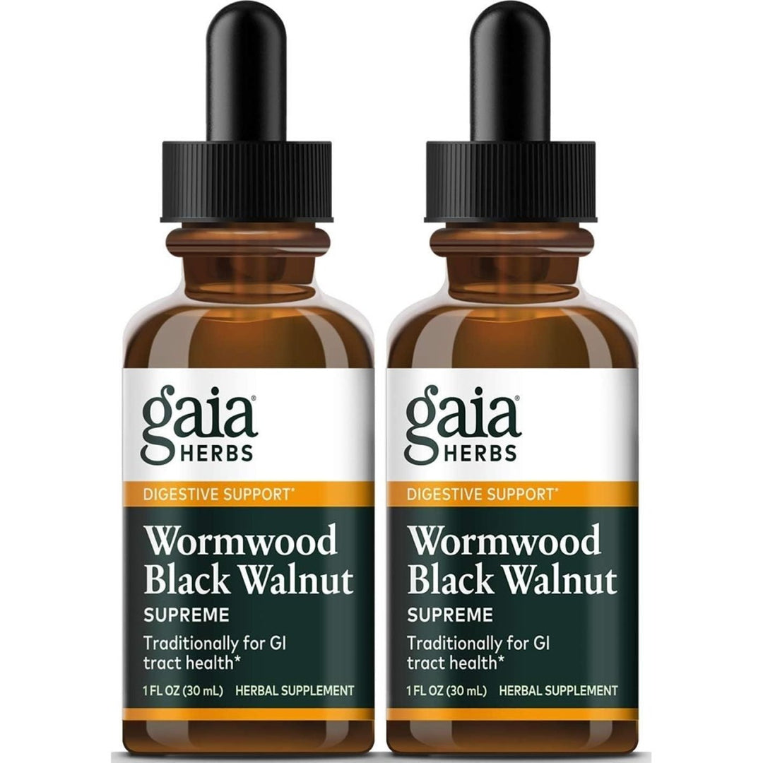 Gaia Herbs Wormwood Black Walnut Supreme 1oz - 2 Pack - The Oasis of Health