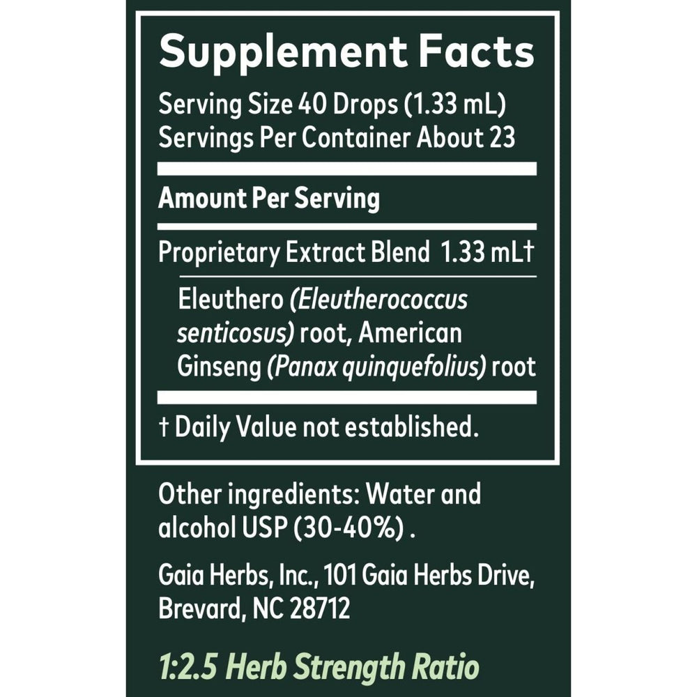 Gaia Hrebs Ginseng Supreme Supplements, 1 - Ounce - The Oasis of Health