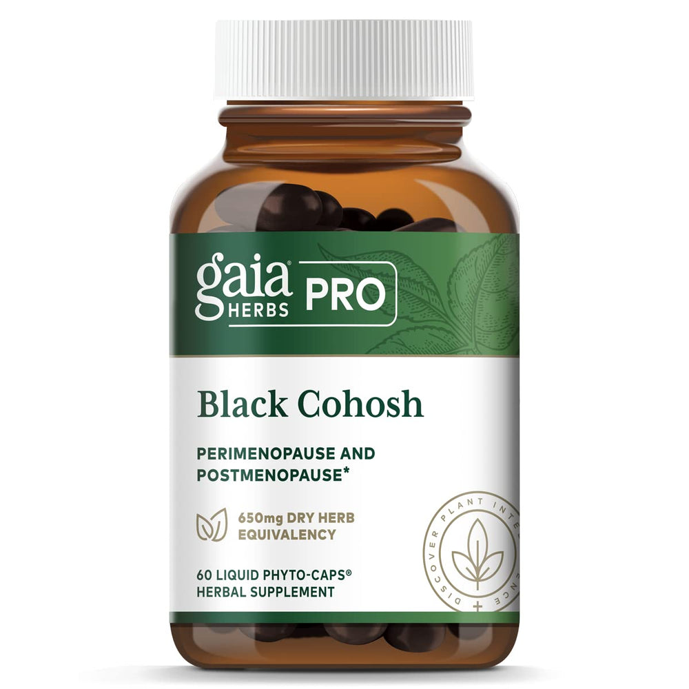 Gaia PRO Black Cohosh - Herbal Supplements for Menopause Support - Supports Hormone Balance for Women - with Organic Black Cohosh - 60 Vegan Liquid Phyto - Capsules (60 Servings) - The Oasis of Health