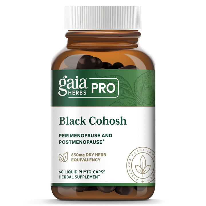Gaia PRO Black Cohosh - Herbal Supplements for Menopause Support - Supports Hormone Balance for Women - with Organic Black Cohosh - 60 Vegan Liquid Phyto - Capsules (60 Servings) - The Oasis of Health
