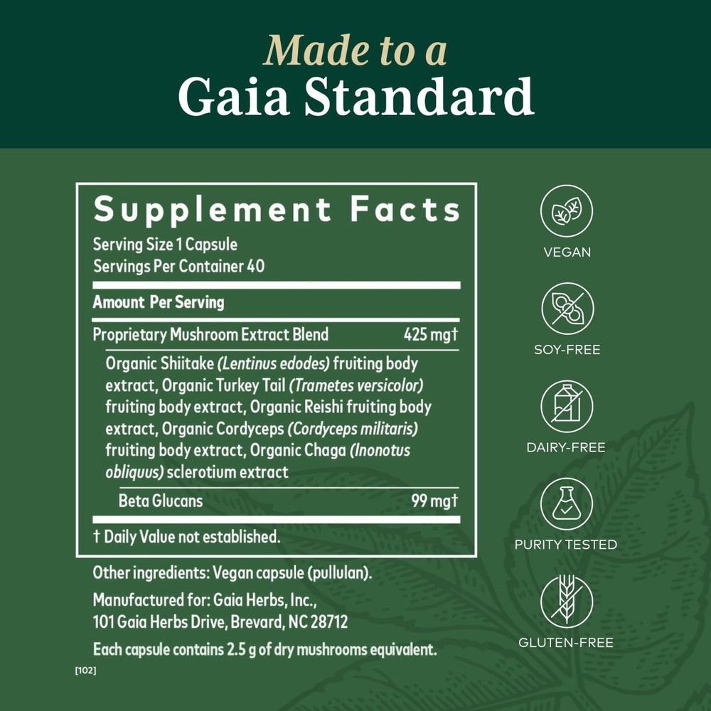 Gaia PRO Daily Mushroom Immune - The Oasis of Health