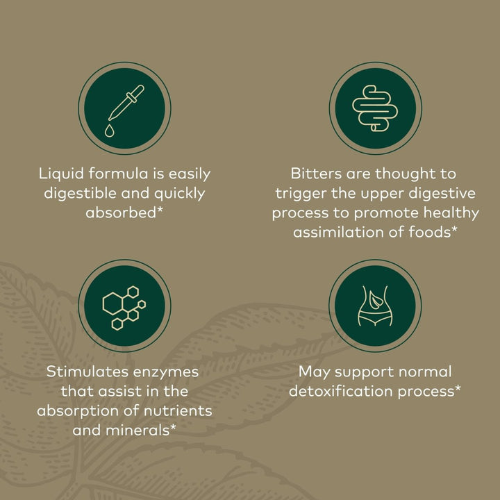 Gaia Pro Digestive Bitters with Turmeric 2oz - The Oasis of Health