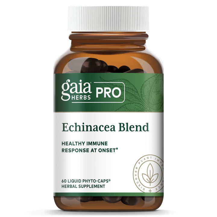 Gaia PRO Echinacea Blend - Immune Support Supplement - with Organic Echinacea Angustifolia & Echinacea Purpurea - 60 Vegan Liquid Phyto - Capsules (30 Servings) - The Oasis of Health