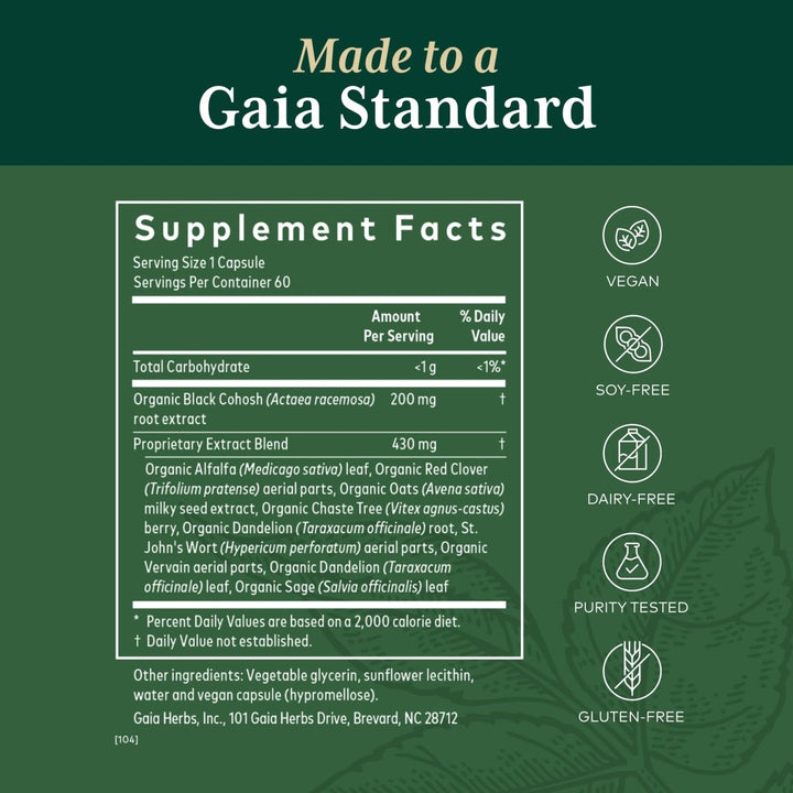 Gaia PRO Female Hormone Formula - 60 Vegan Liquid Phyto - Capsules (60 Servings) - The Oasis of Health